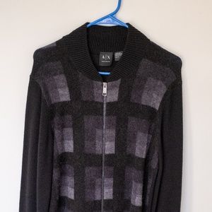 Armani Exchange Zip-Up Sweater (Size M)
